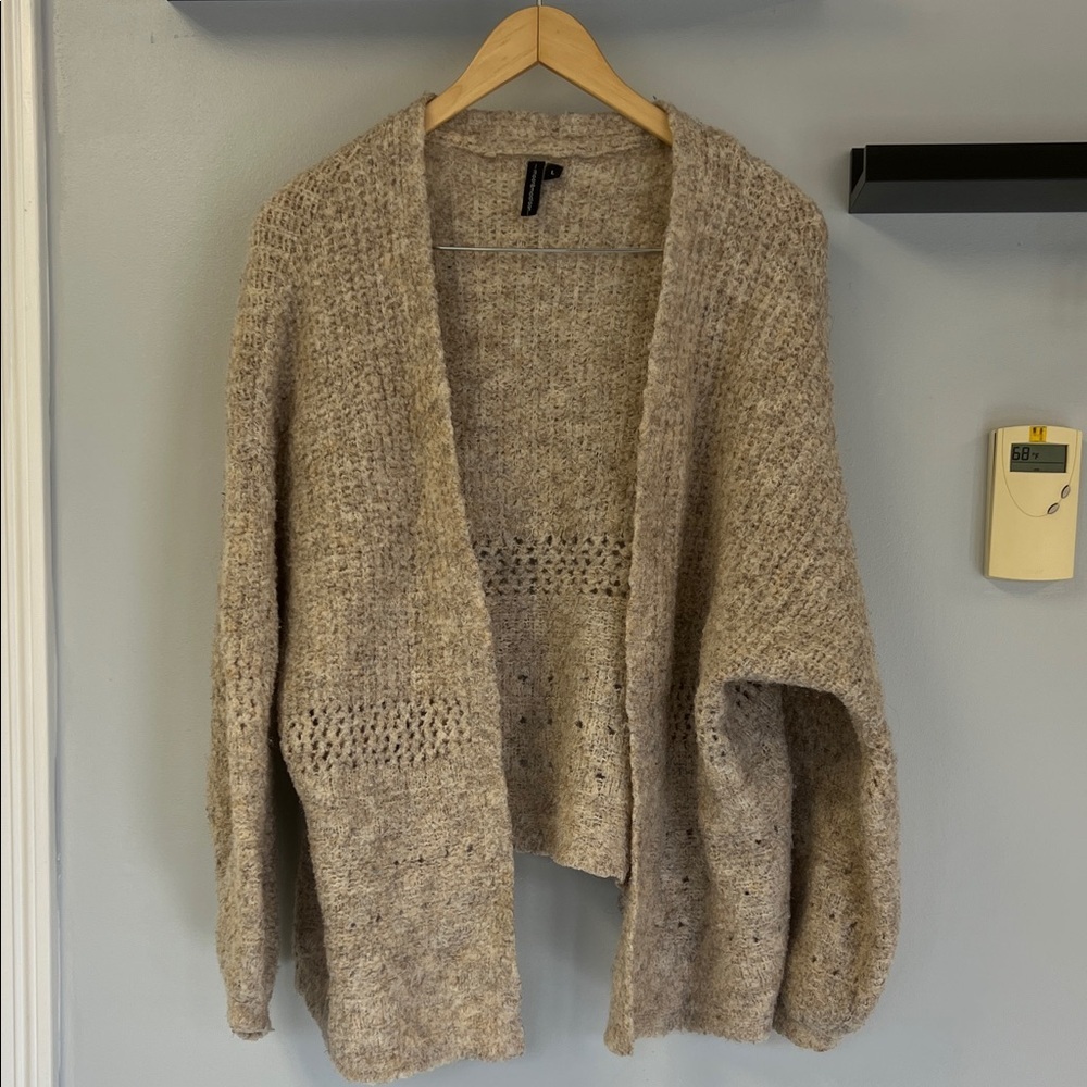 moon & madison Taupe Knit Cardigan